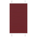 Vidaxl plissé rolgordijn 75x100 cm stofbreedte 74,4 cm bordeauxrood