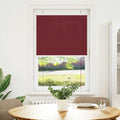 Vidaxl plissé rolgordijn 80x150 cm stofbreedte 79,4 cm bordeauxrood