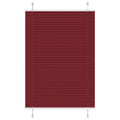 Vidaxl plissé rolgordijn 100x150 cm stofbreedte 99,4cm bordeauxrood