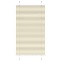 Vidaxl plissé rolgordijn 75x100 cm stofbreedte 74,4 cm polyester crème