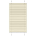 Vidaxl plissé rolgordijn 80x100 cm stofbreedte 79,4 cm polyester crème