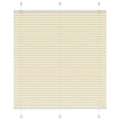 Vidaxl plissé rolgordijn 120x100cm stofbreedte 119,4cm polyester crème