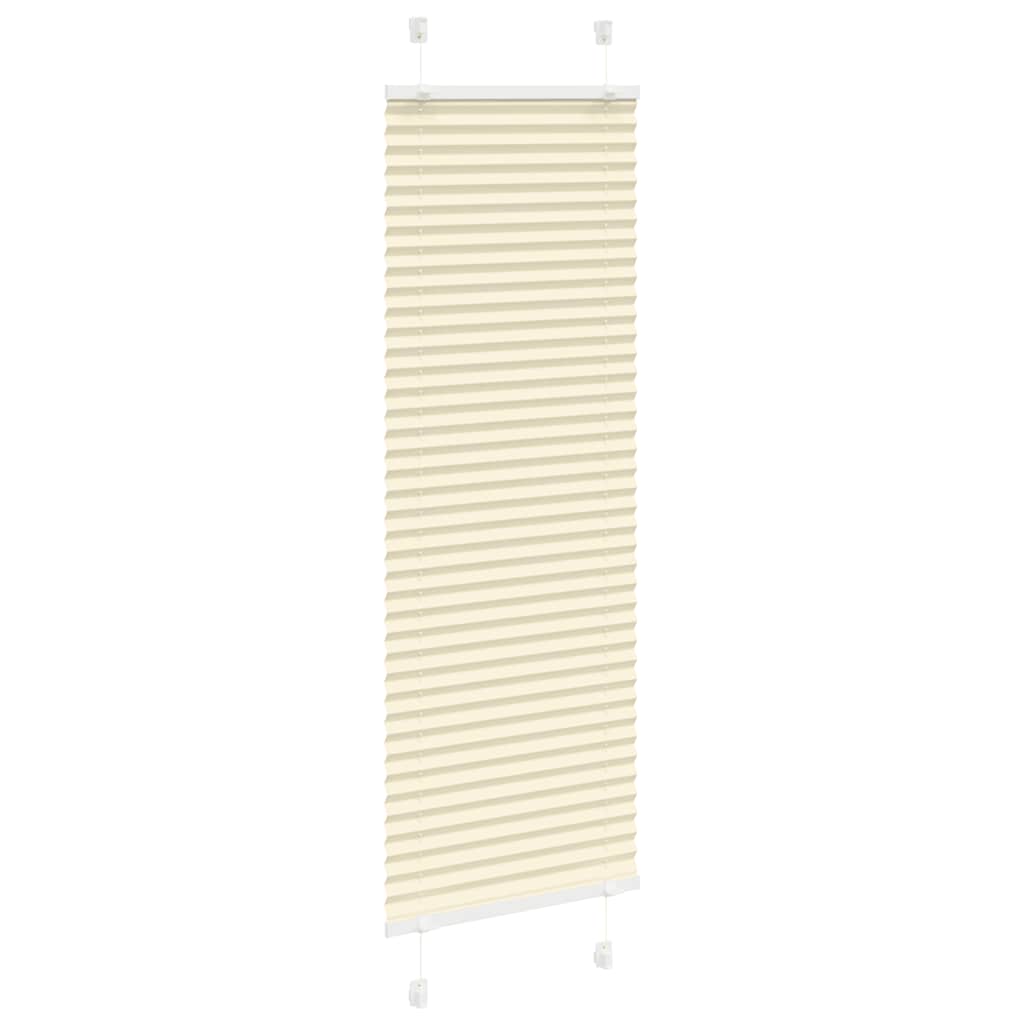 Vidaxl plissé rolgordijn 40x150 cm stofbreedte 39,4 cm polyester crème