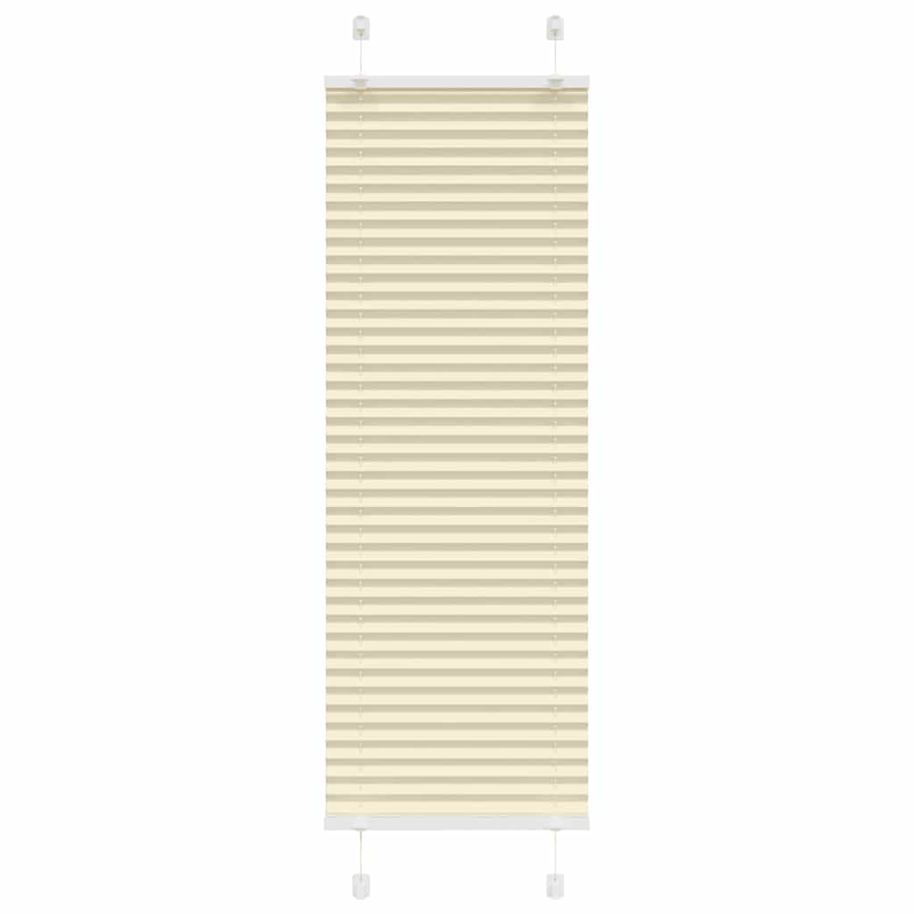 Vidaxl plissé rolgordijn 50x150 cm stofbreedte 49,4 cm polyester crème