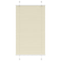 Vidaxl plissé rolgordijn 75x150 cm stofbreedte 74,4 cm polyester crème