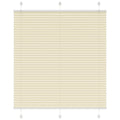 Vidaxl plissé rolgordijn 115x150cm stofbreedte 114,4cm polyester crème