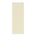 Vidaxl plissé rolgordijn 75x200 cm stofbreedte 74,4 cm polyester crème