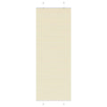 Vidaxl plissé rolgordijn 80x200 cm stofbreedte 79,4 cm polyester crème