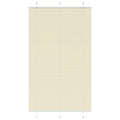 Vidaxl plissé rolgordijn 120x200cm stofbreedte 119,4cm polyester crème