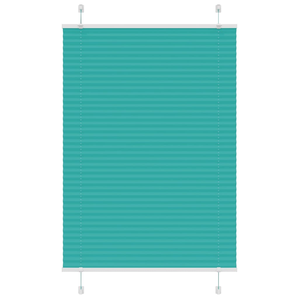 Vidaxl plissé rolgordijn 95x100 cm stofbreedte 94,4 cm petrol groen