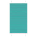 Vidaxl plissé rolgordijn 70x150 cm stofbreedte 69,4 cm petrol groen