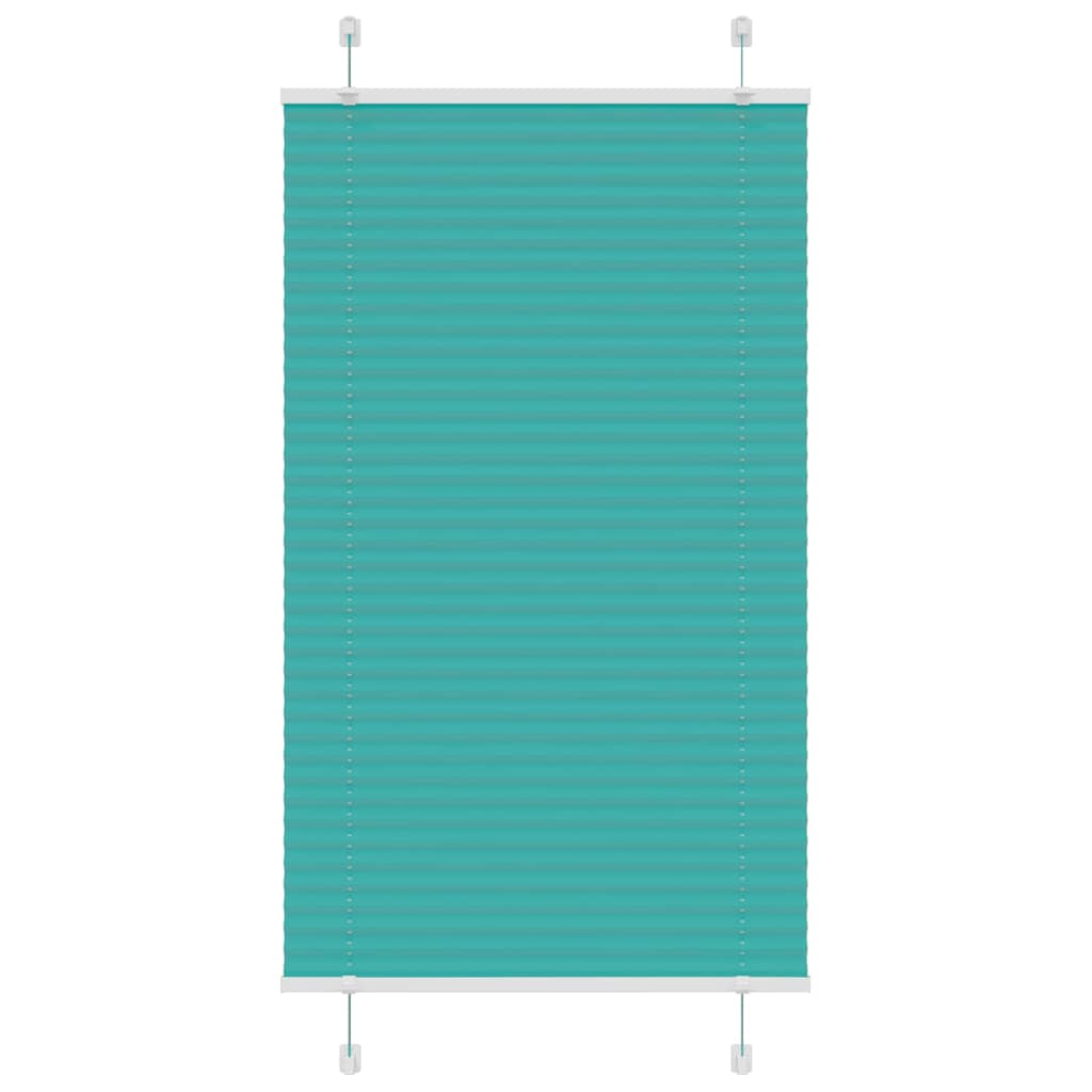 Vidaxl plissé rolgordijn 75x150 cm stofbreedte 74,4 cm petrol groen
