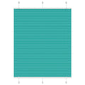 Vidaxl plissé rolgordijn 105x150cm stofbreedte 104,4cm petrol groen