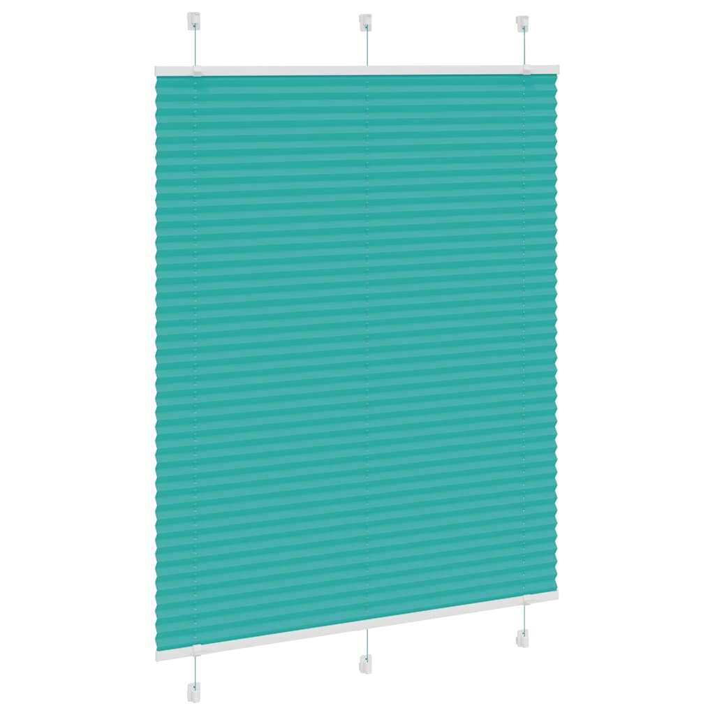 Vidaxl plissé rolgordijn 110x150cm stofbreedte 109,4cm petrol groen