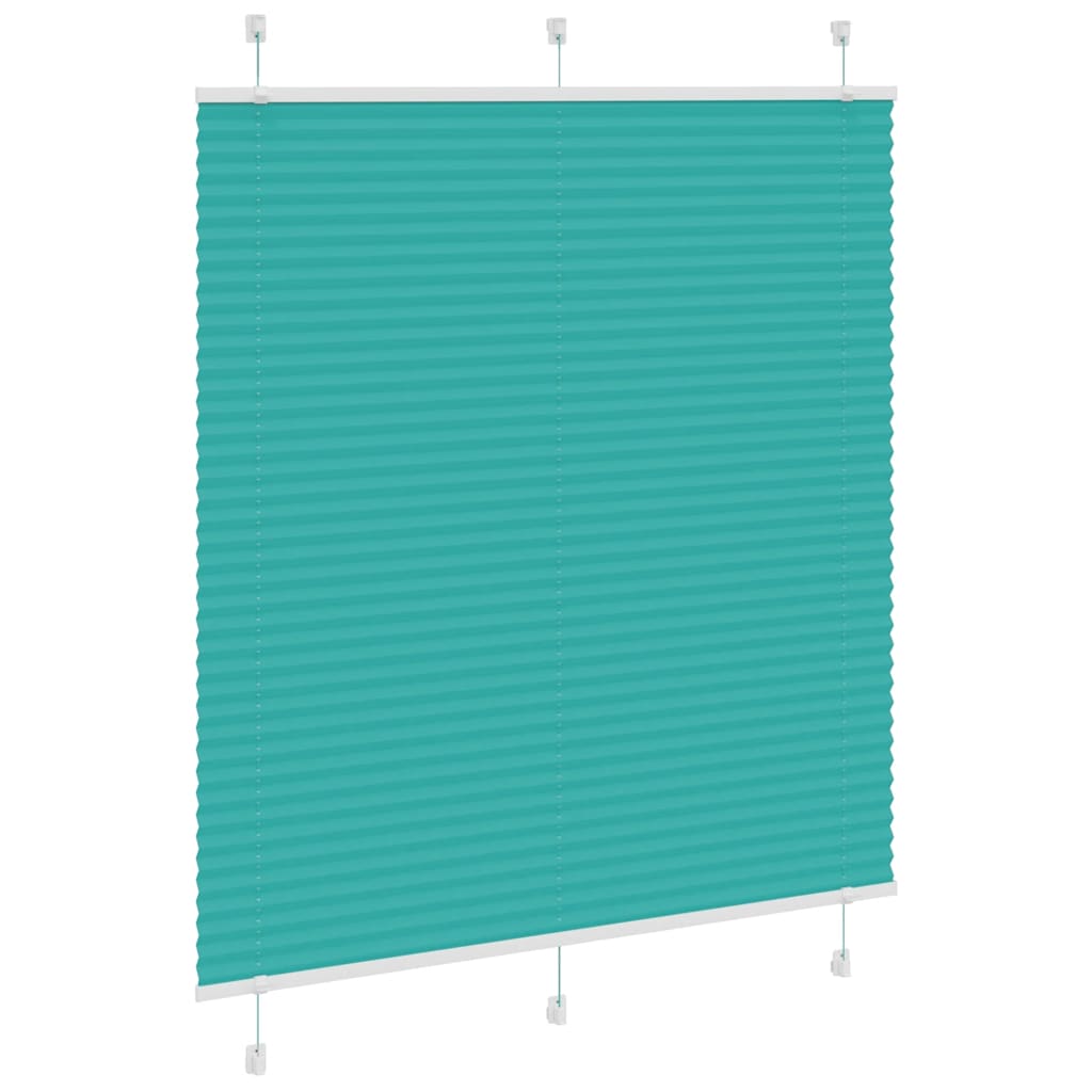 Vidaxl plissé rolgordijn 115x150cm stofbreedte 114,4cm petrol groen