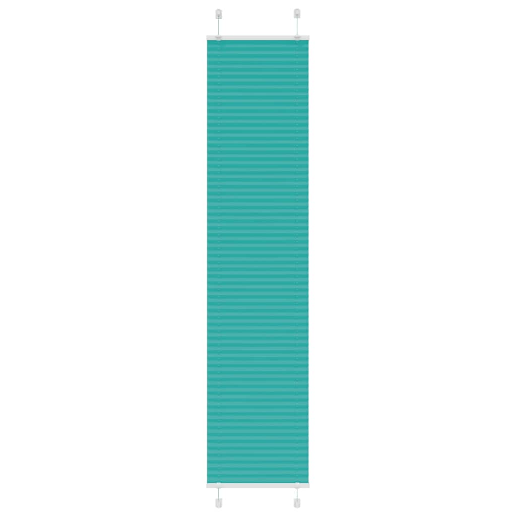 Vidaxl plissé rolgordijn 40x200 cm stofbreedte 39,4 cm petrol groen