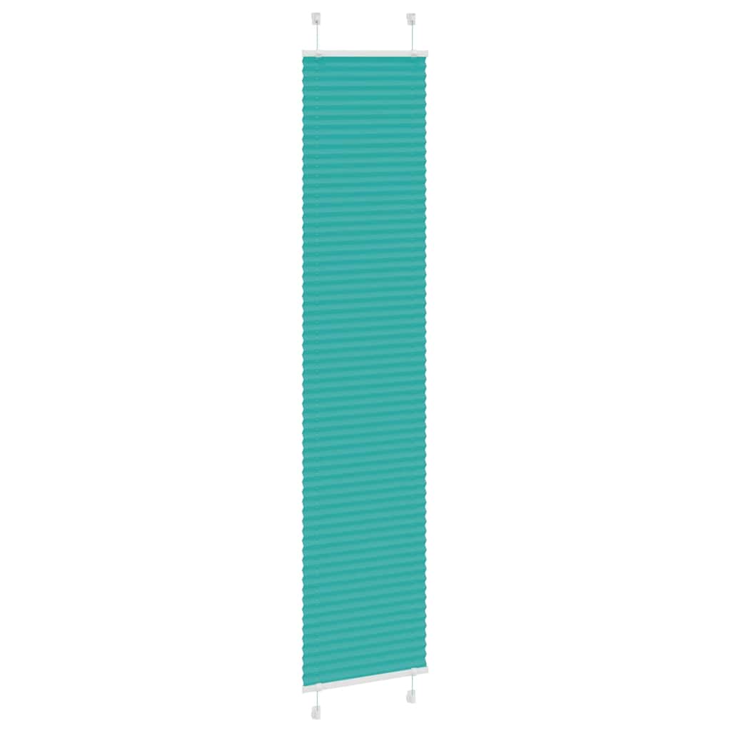 Vidaxl plissé rolgordijn 40x200 cm stofbreedte 39,4 cm petrol groen