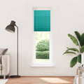 Vidaxl plissé rolgordijn 55x200 cm stofbreedte 54,4 cm petrol groen