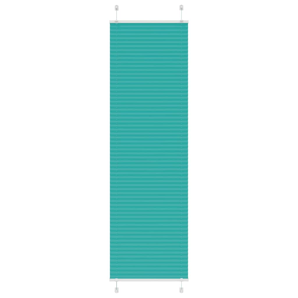 Vidaxl plissé rolgordijn 65x200 cm stofbreedte 64,4 cm petrol groen