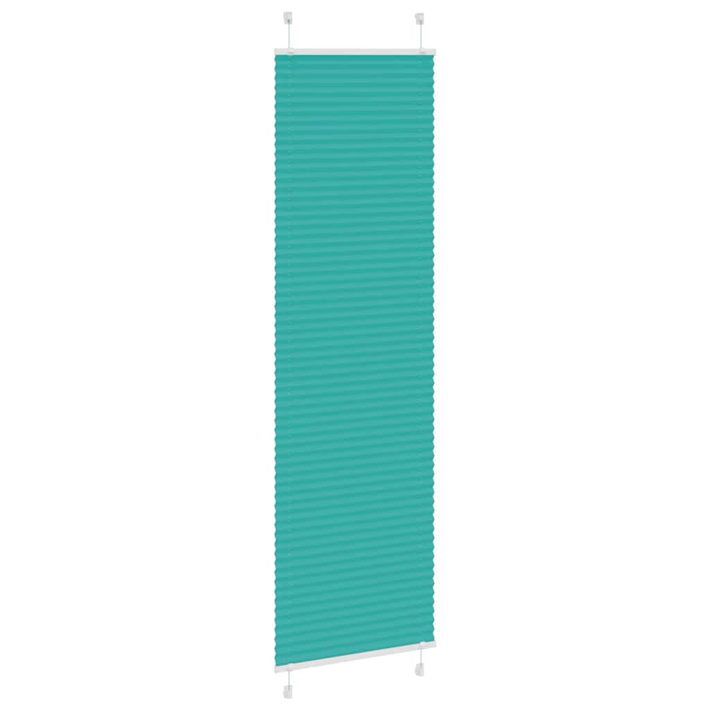 Vidaxl plissé rolgordijn 65x200 cm stofbreedte 64,4 cm petrol groen