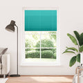 Vidaxl plissé rolgordijn 120x200cm stofbreedte 119,4cm petrol groen