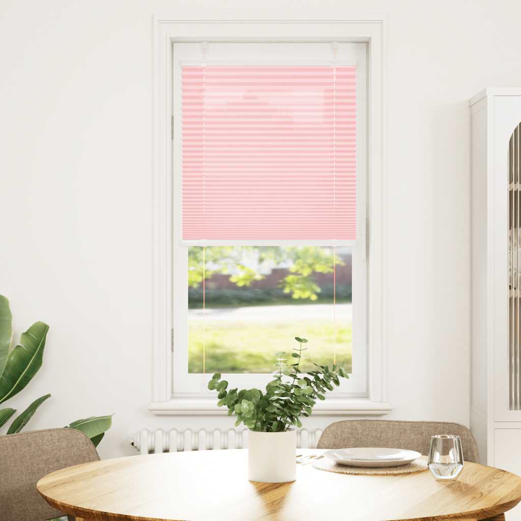 Vidaxl plissé rolgordijn 60x150 cm stofbreedte 59,4 cm polyester roze