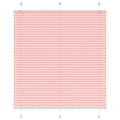 Vidaxl plissé rolgordijn 120x150cm stofbreedte 119,4cm polyester roze
