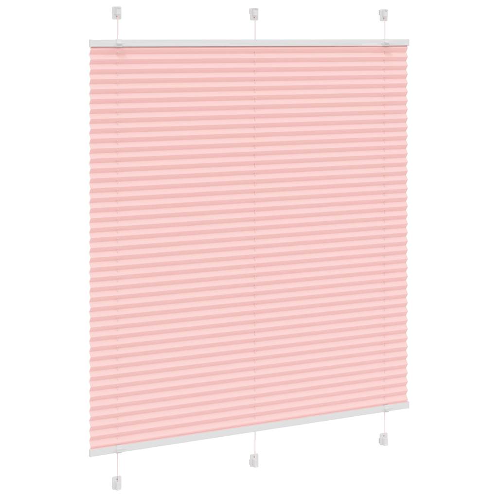 Vidaxl plissé rolgordijn 120x150cm stofbreedte 119,4cm polyester roze