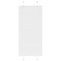 Vidaxl plissé rolgordijn 65x100 cm stofbreedte 64,4 cm polyester wit