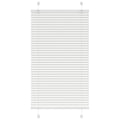Vidaxl plissé rolgordijn 75x100 cm stofbreedte 74,4 cm polyester wit