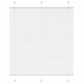 Vidaxl plissé rolgordijn 115x100cm stofbreedte 114,4cm polyester wit