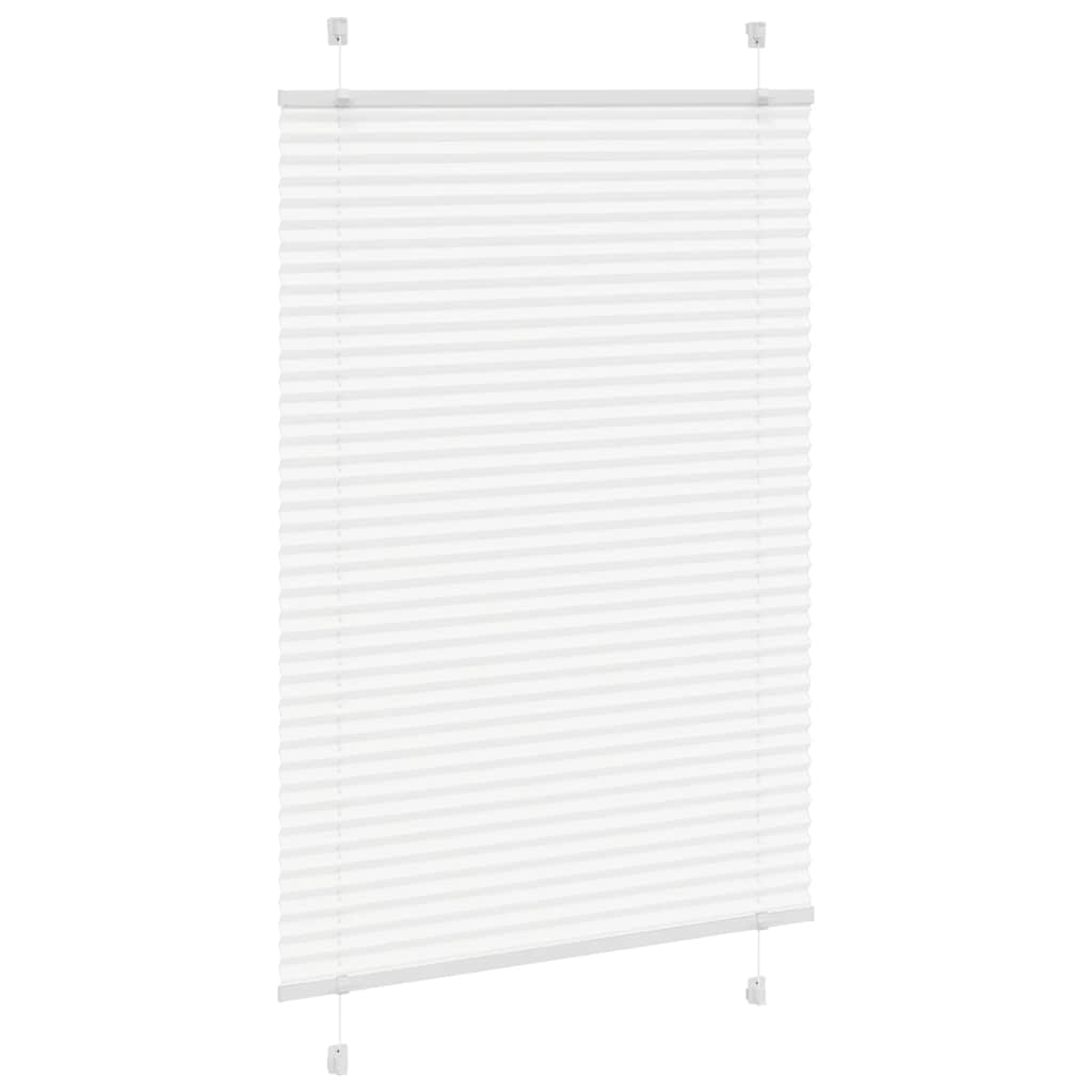 Vidaxl plissé rolgordijn 100x150 cm stofbreedte 99,4cm polyester wit