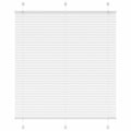 Vidaxl plissé rolgordijn 120x150 cm stofbreedte 119,4cm polyester wit