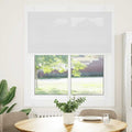 Vidaxl plissé rolgordijn 120x150 cm stofbreedte 119,4cm polyester wit