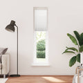 Vidaxl plissé rolgordijn 40x200 cm stofbreedte 39,4 cm polyester wit