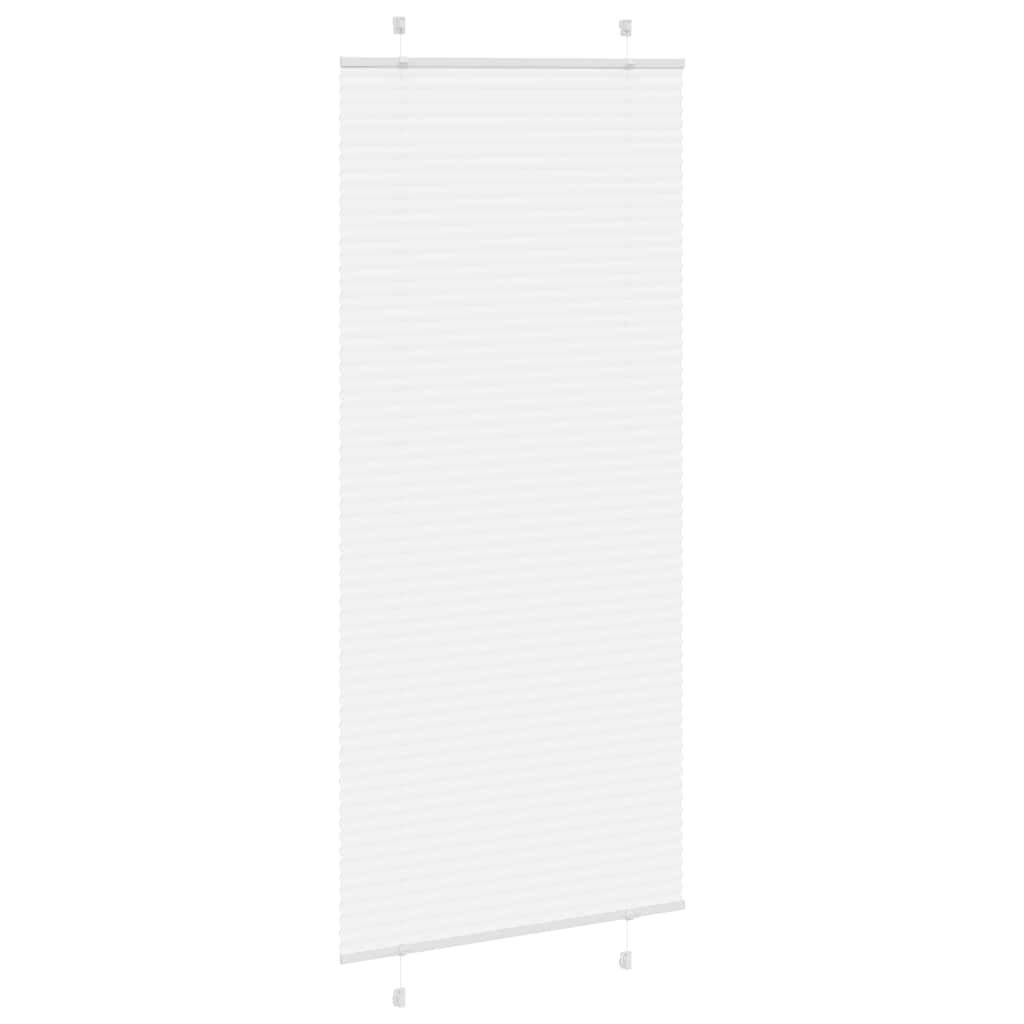 Vidaxl plissé rolgordijn 100x200 cm stofbreedte 99,4cm polyester wit