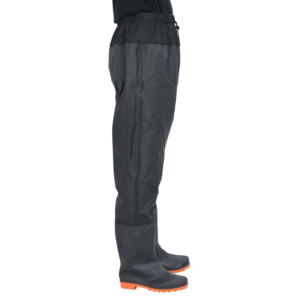 VidaXL Wathose mit Stiefeln, Größe 41, schwarz
