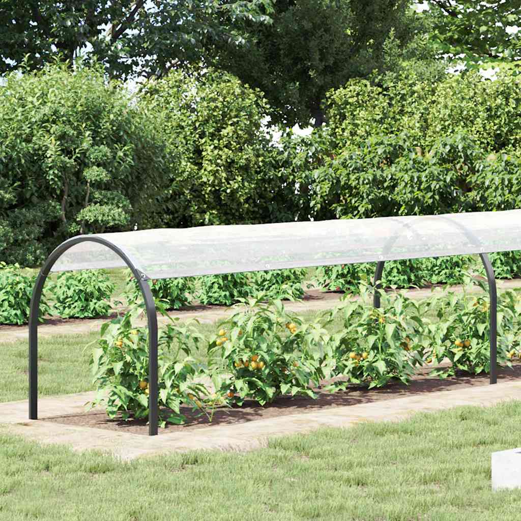 VidaXL Transparente Plane mit Ösen 1x8 m Polyethylen