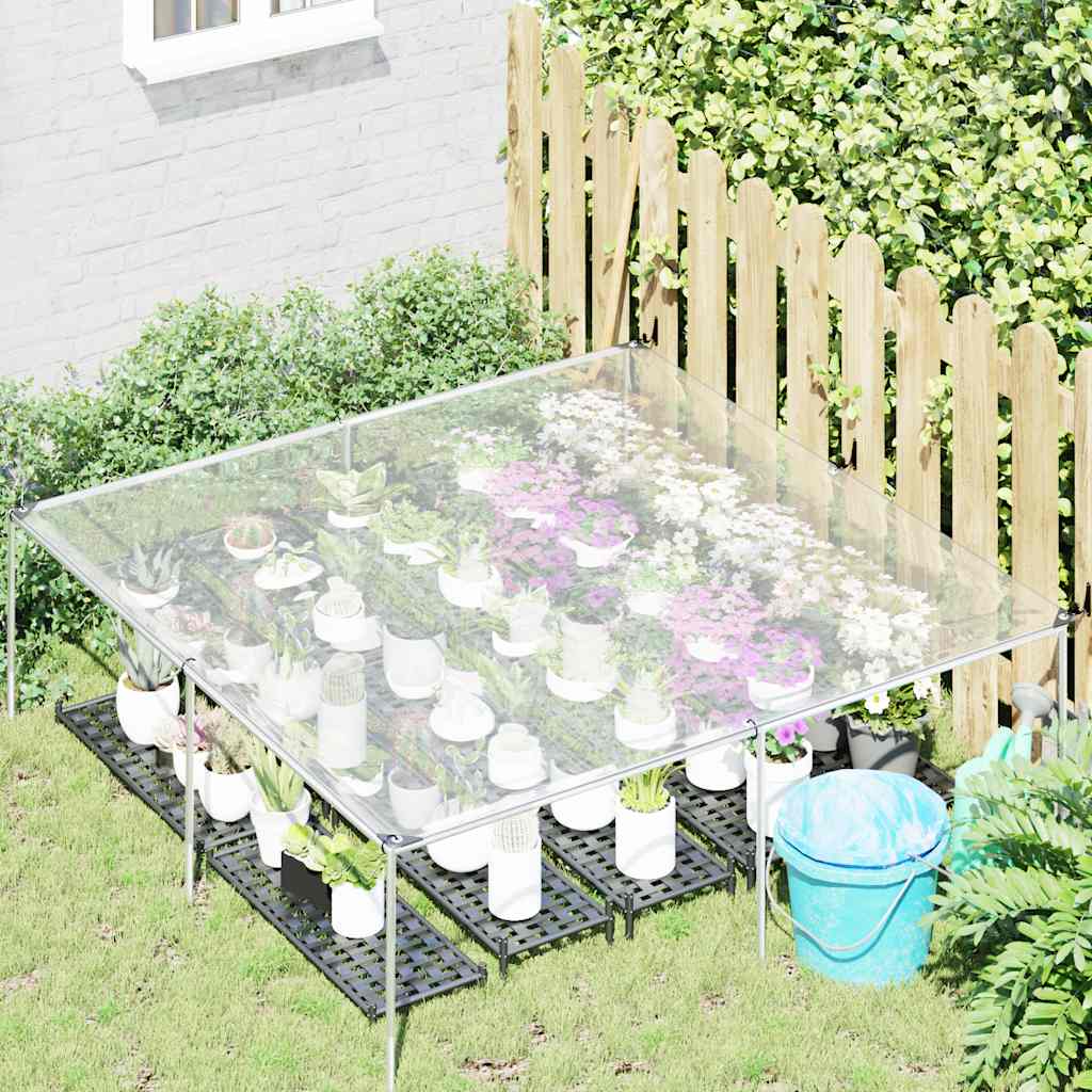 VidaXL Transparente Plane mit Ösen 2x2 m Polyethylen