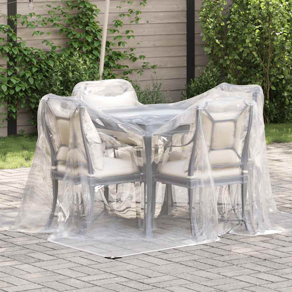VidaXL Transparente Plane mit Ösen 2x2 m Polyethylen