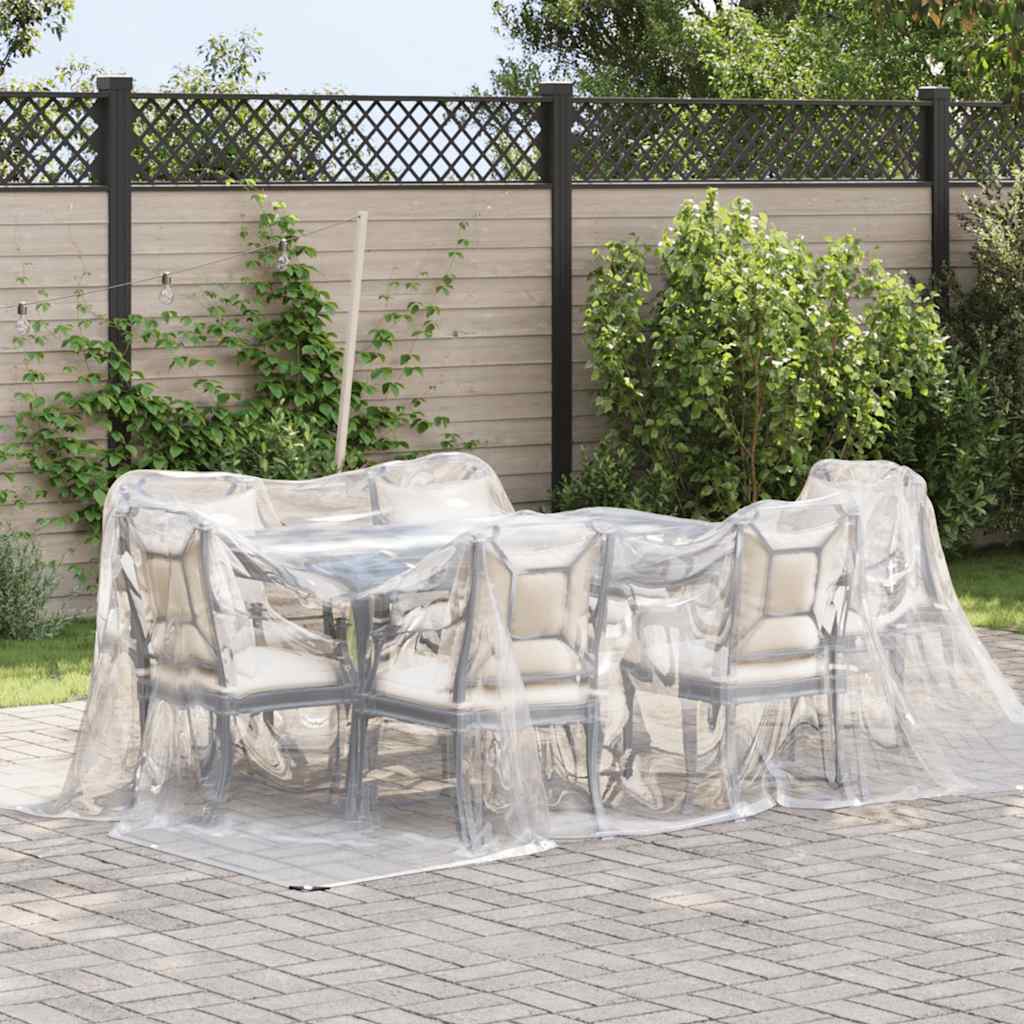 VidaXL Transparente Plane mit Ösen 3x4 m Polyethylen