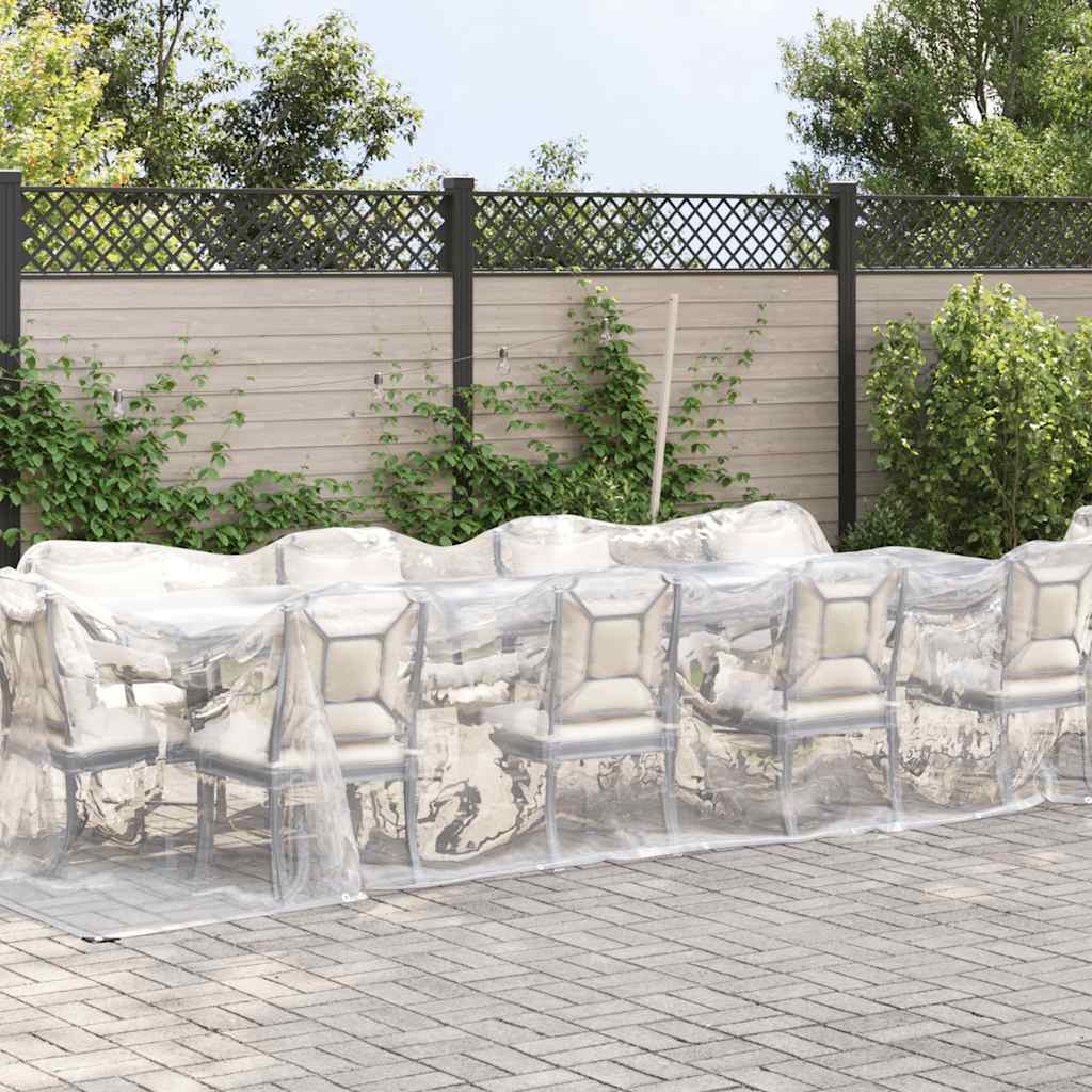 VidaXL Transparente Plane mit Ösen 3x12 m Polyethylen