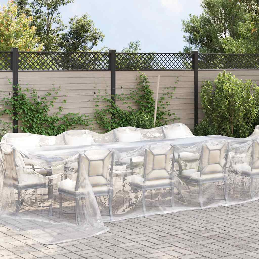 VidaXL Transparente Plane mit Ösen 5x6 m Polyethylen