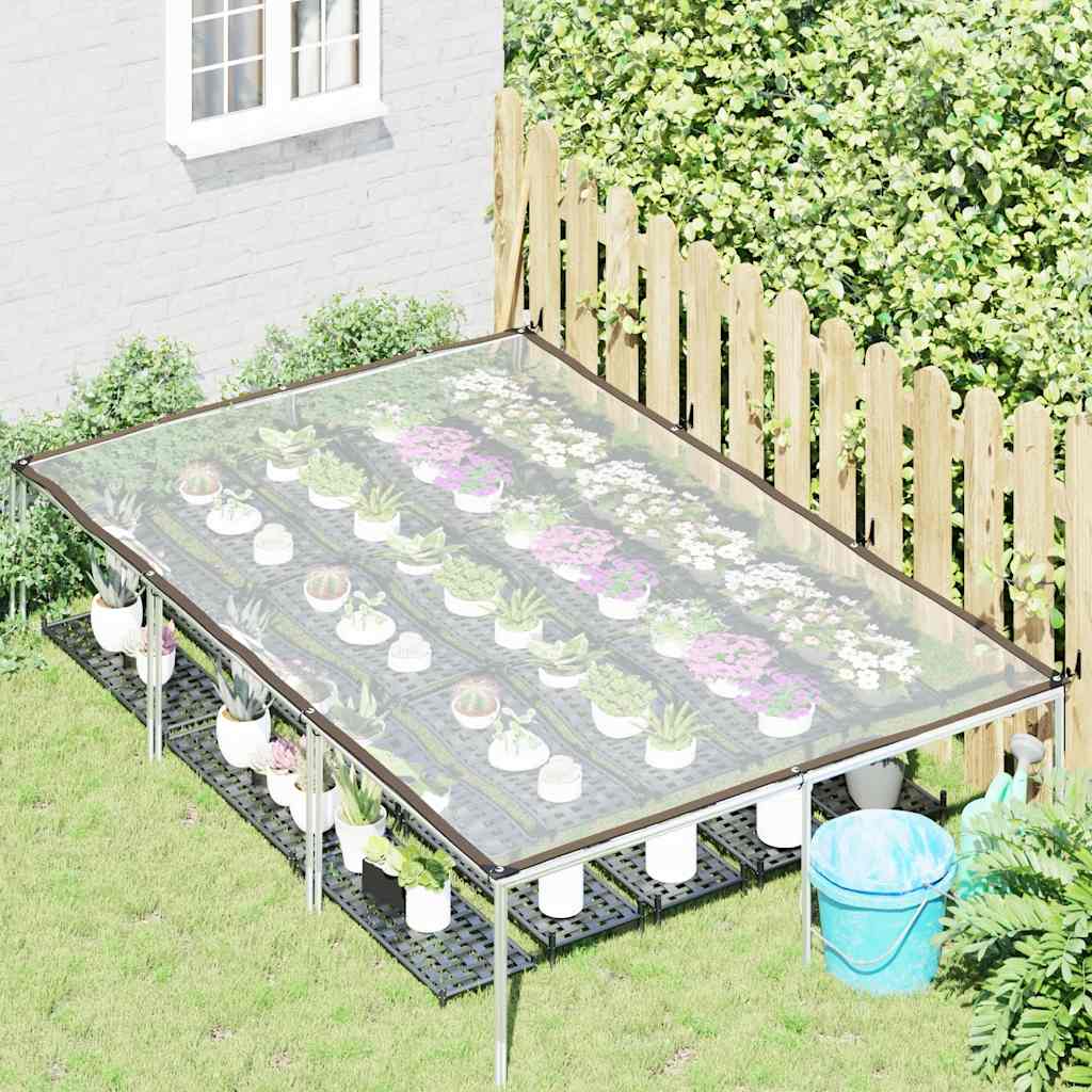 VidaXL Transparente Plane mit Ösen 2x3 m Polyethylen