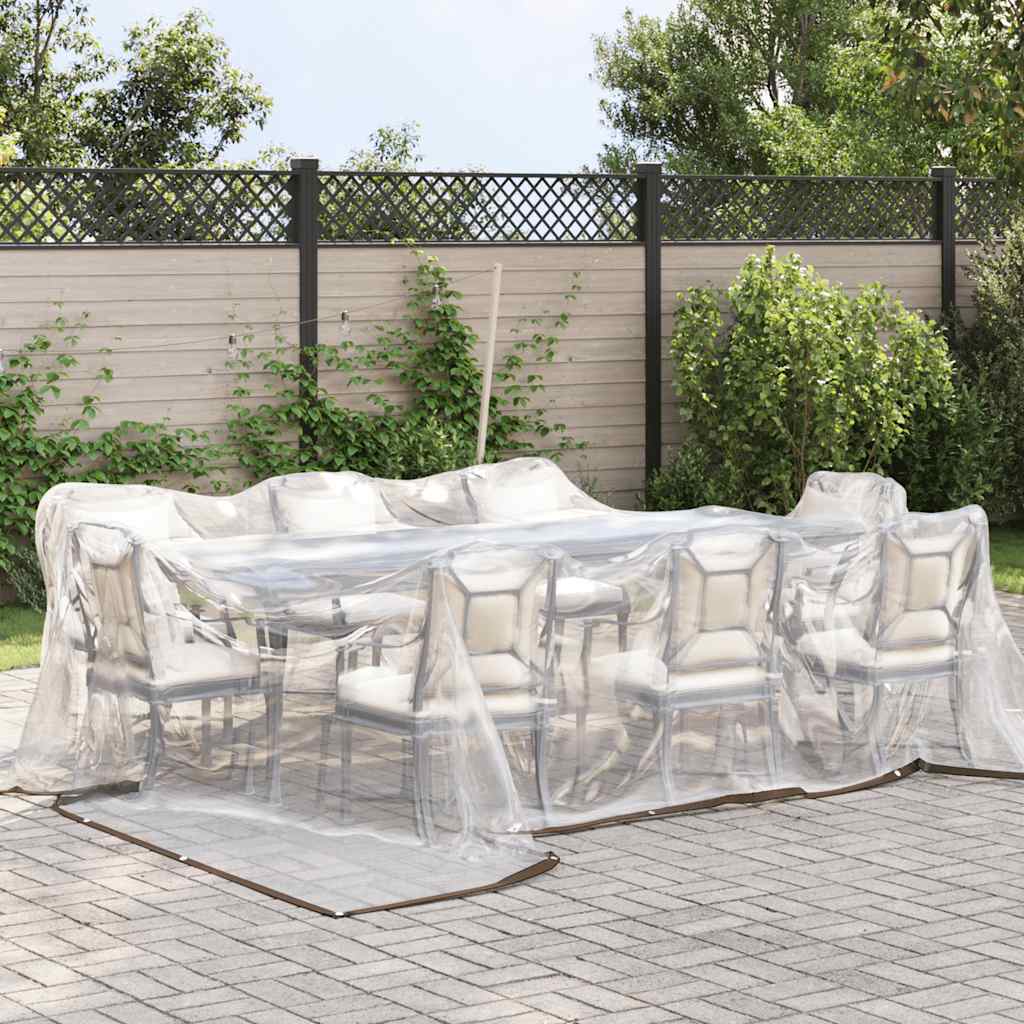VidaXL Transparente Plane mit Ösen 4x4 m Polyethylen