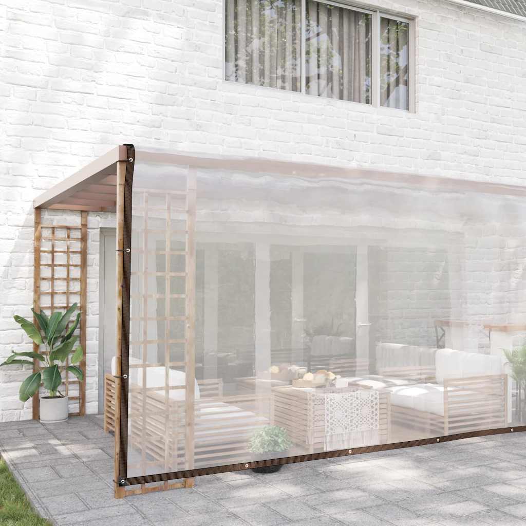 Vidaxl transparente Planen mit Segelringen 6x10 m aus Polyethylen