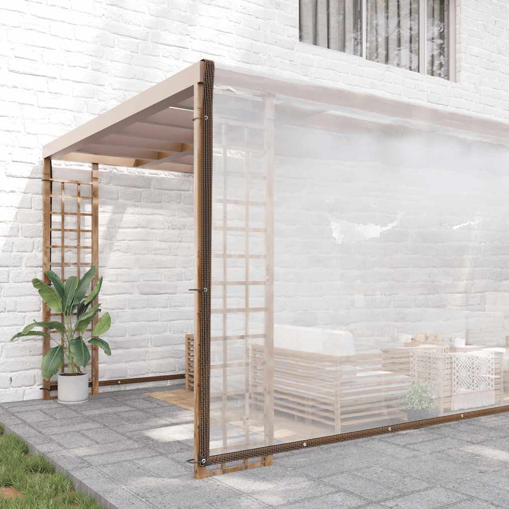 VidaXL transparente Planen mit Segelringen 10 x 10 m aus Polyethylen