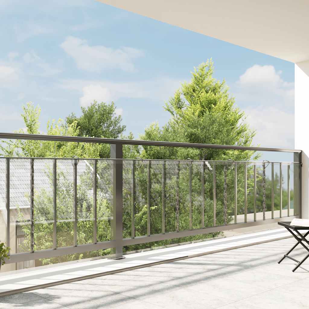VidaXL Transparente Plane mit Ösen 1x10 m PVC