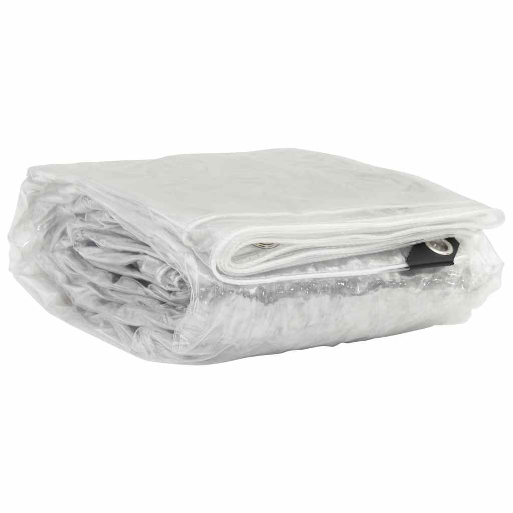 VidaXL Transparente Plane mit Ösen 2x5 m PVC