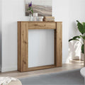 Vidaxl haardombouw 100x20x100 cm bewerkt hout artisanaal eikenkleurig